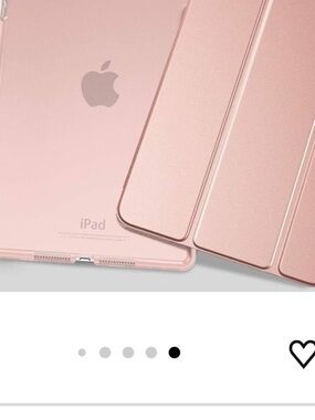 Rose gold tri-fold cover for iPad